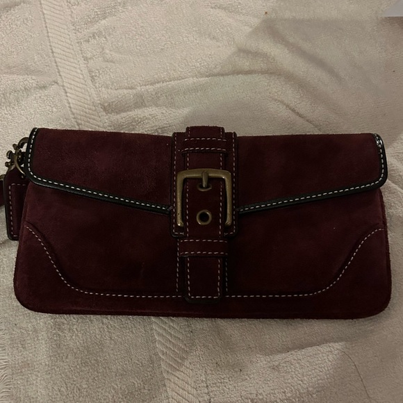 EUC Coach Suede Wristlet - Picture 3 of 9